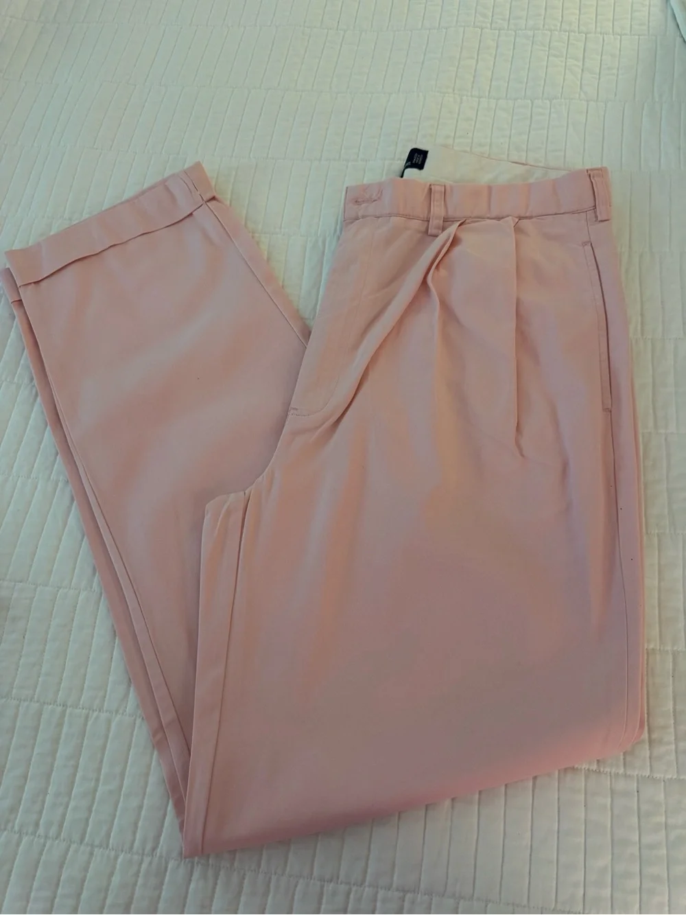Polo Ralph Lauren Men's Pink Dress Pants - Classic Pleated Trousers